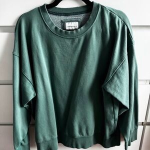 American Eagle Forest Green Crew Neck Sweater